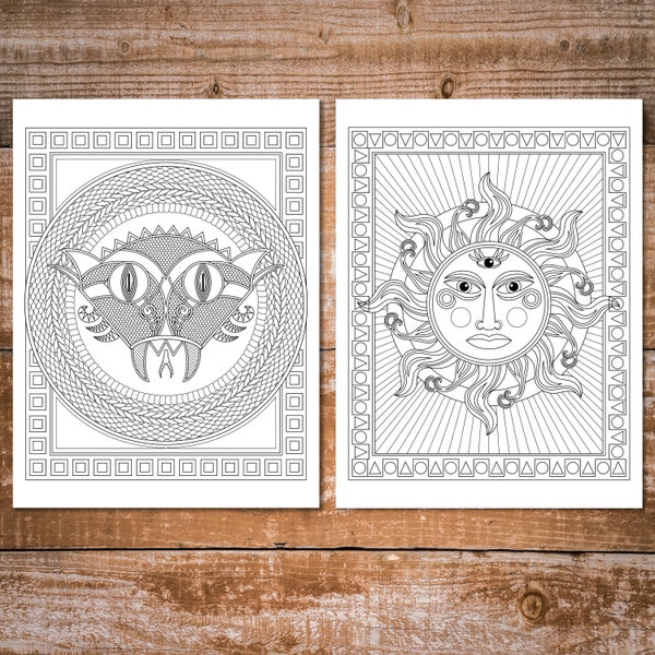 Creative Colouring for children and adults. Handmade design