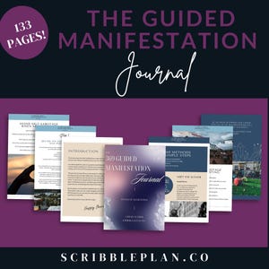 The 369 Guided Manifestation Journal | 369 Manifestation PDF | Guided Manifestation Workbook | Law of Attraction Journal