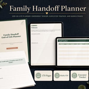 End of Life Planner Printable Binder, Just In Case Emergency Organizer, Executor Companion, Estate Planning PDF