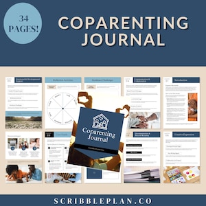 Planificador y diario de crianza compartida / Cuaderno guiado para padres separados y divorciados