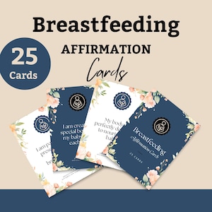 Tarjetas de Afirmaciones para la Lactancia Materna / Afirmaciones Positivas / Regalo para Nuevas Mamás / Regalo para Baby Shower / Motivación para la Lactancia