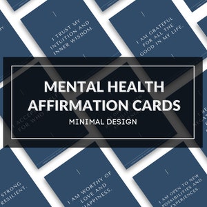 Cartes d'affirmation de la santé mentale - Citations quotidiennes positives et pleine conscience - Soins personnels, soulagement de l'anxiété, bien-être mental, source d'inspiration