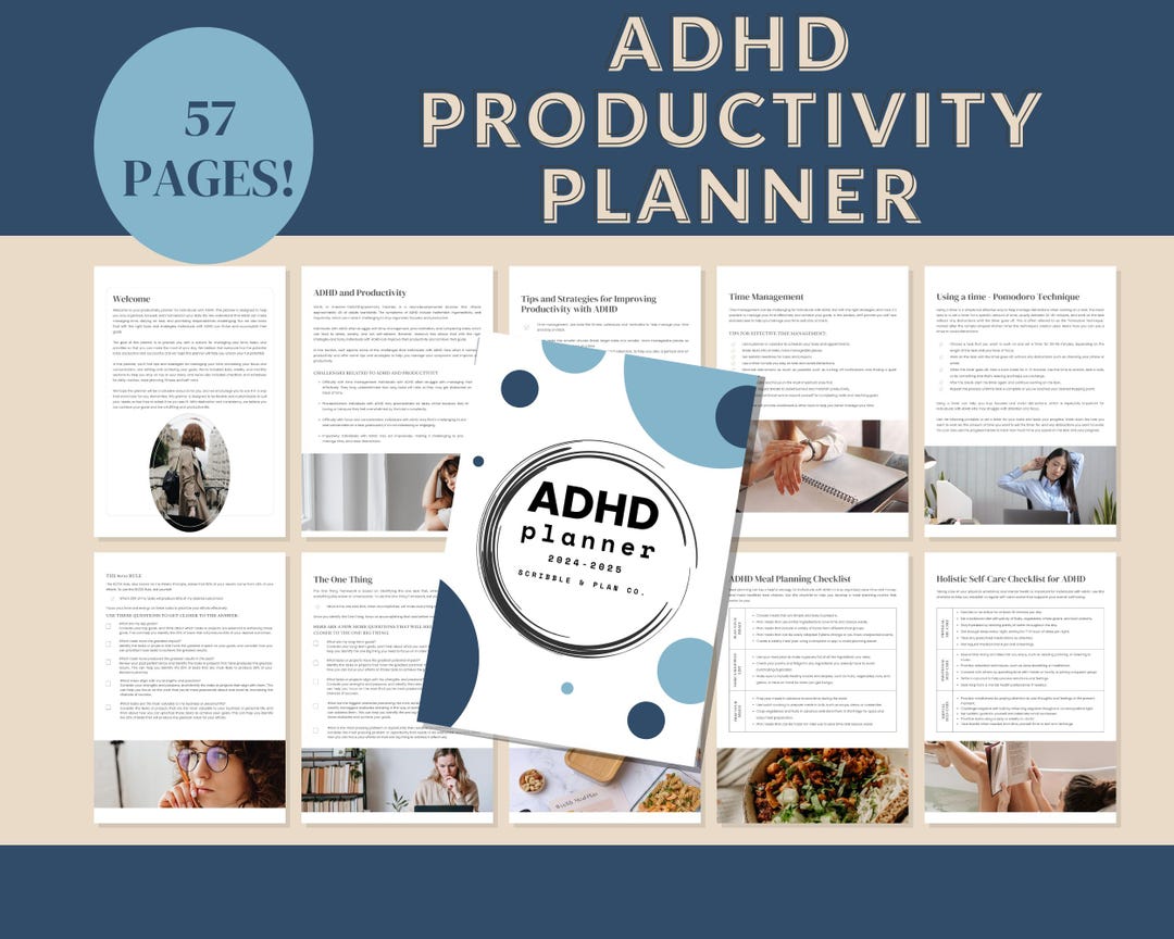 ADHD Productivity Planner: Daily & Monthly Organizer for Focus, Time ...