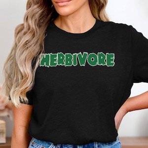 Vegan Shirt, Herbivore Dinosaur Tee, Funny Plant Based TShirt, Vegan Lifestyle Apparel, Eat Plants Not Friends Shirt, Animal Rights Tee