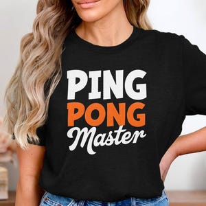 Ping Pong Master T-Shirt, Funny Table Tennis Player Tee, Retro Ping Pong Champion Shirt, Paddle Sports Gift Tee, Table Tennis Lover Shirt