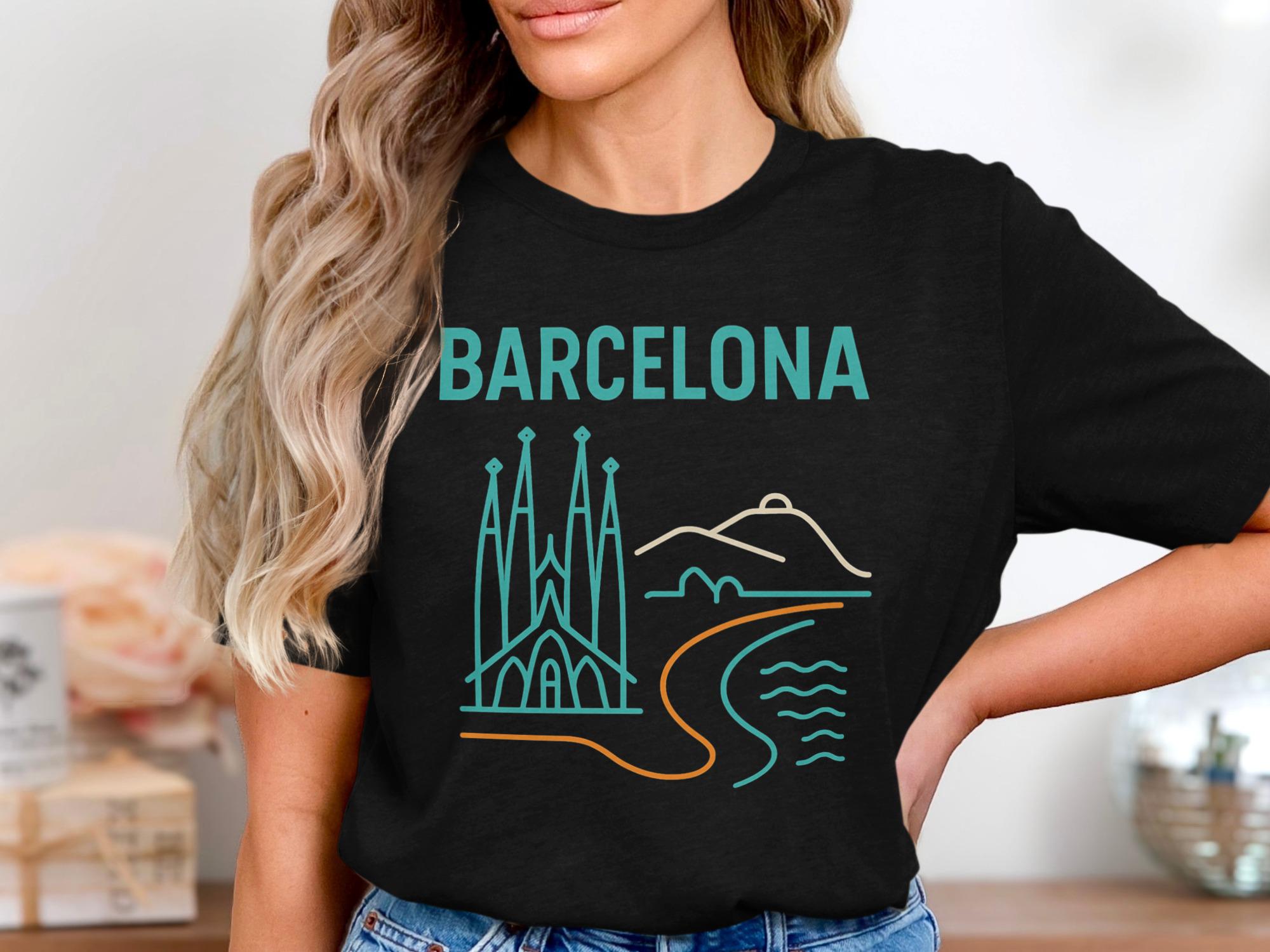 バルセロナTシャツ、サグラダ・ファミリアTシャツ、スペイン都市景観