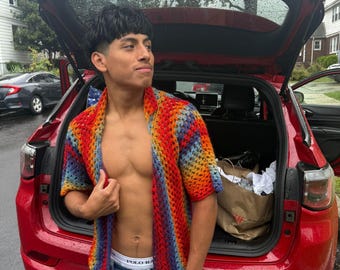 Crochet Shirt (Assorted Colors Available)