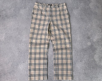 VTG Burberry Nova Check Rare Woman Pants