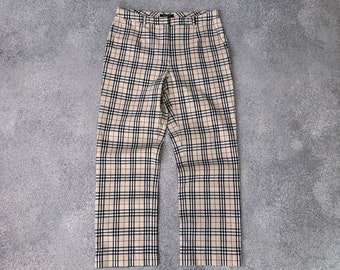 VTG Burberry Nova Karo seltene Frauen-Hose