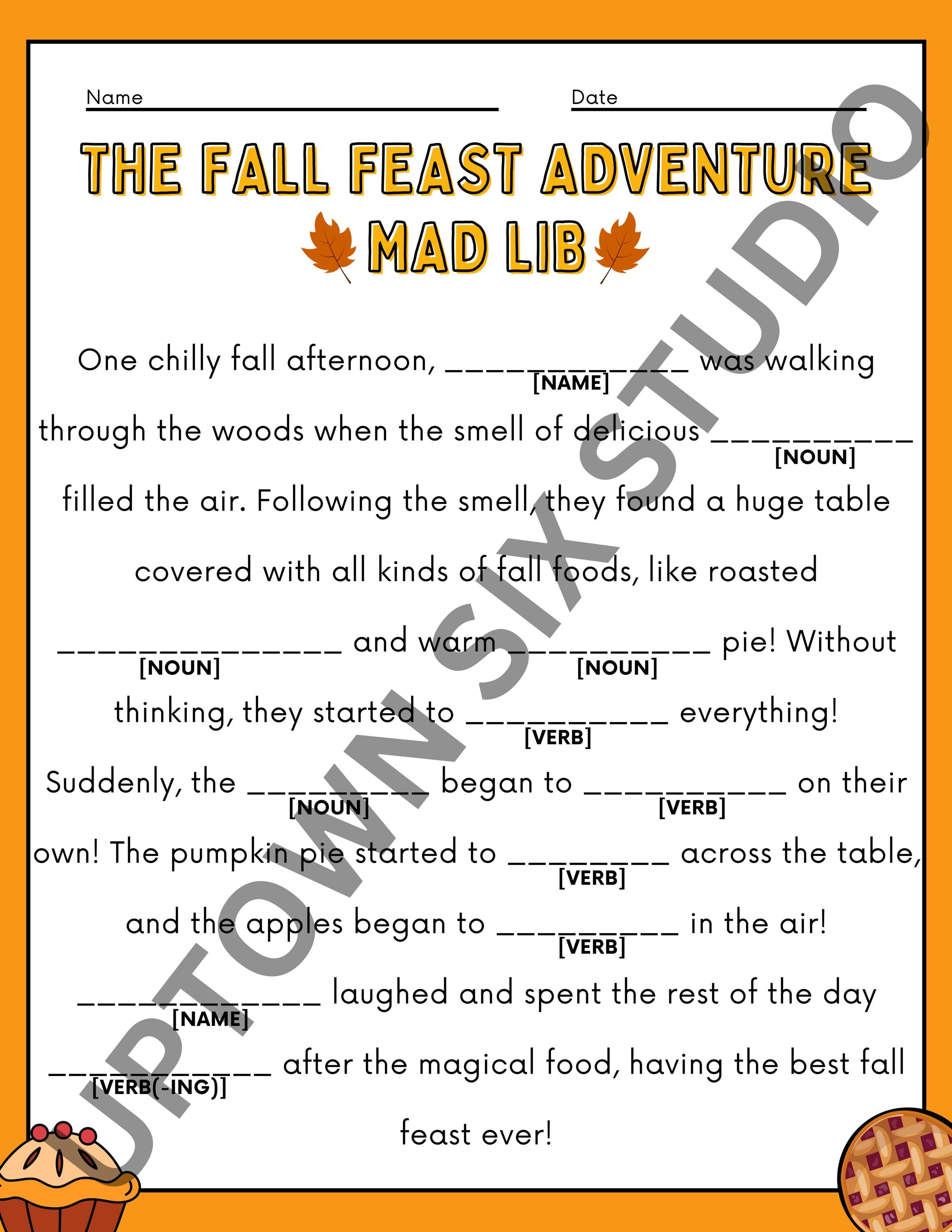 Mad Libs Worksheet.pdf Kids Mad Libs Printable Worksheets | Fun & Educational Digital Activity ...