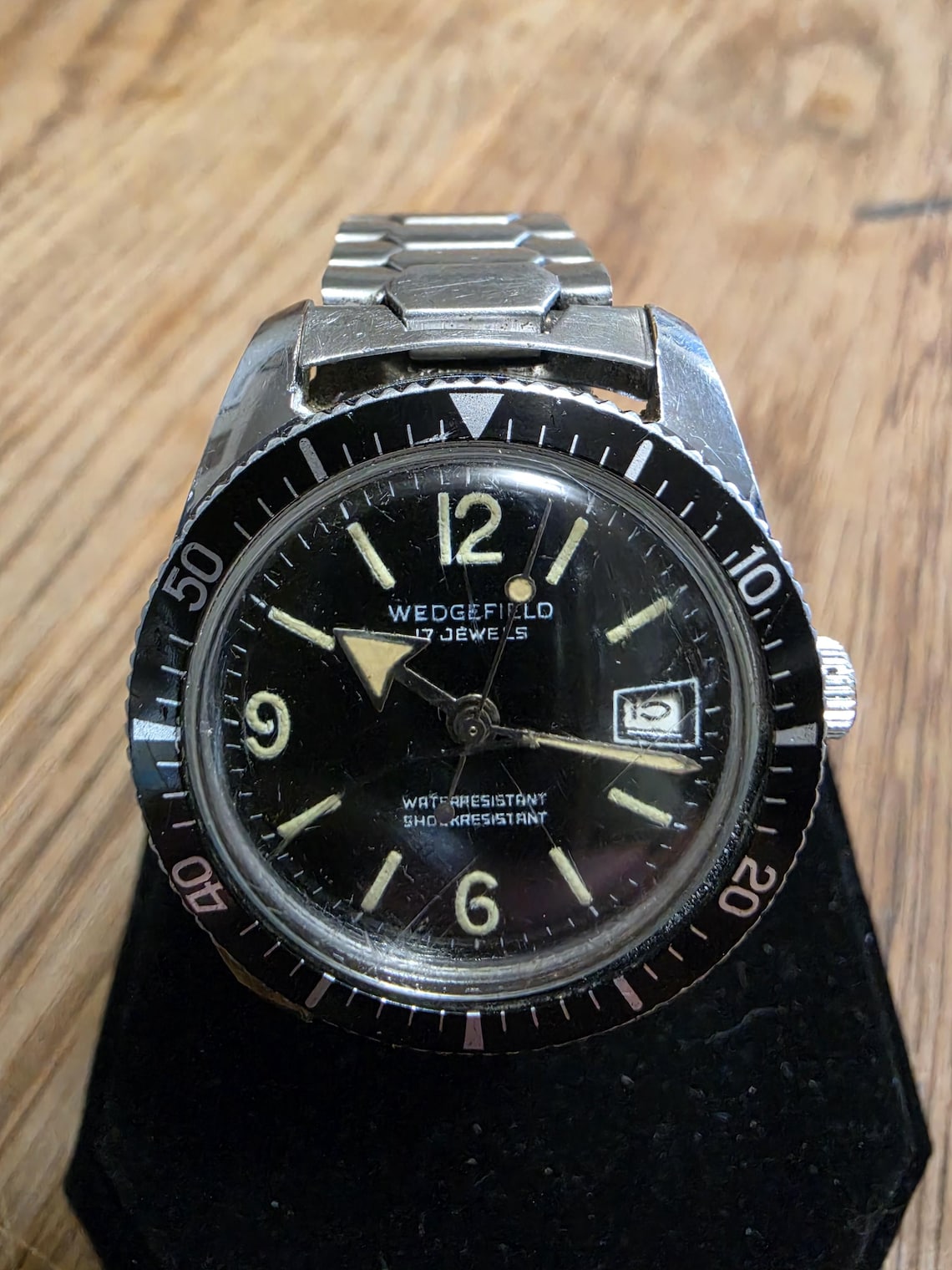 Vintage 1970's Wedgefield 17 Jewel Men's watch, Foto 3 von 5
