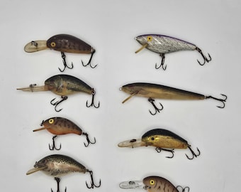 Ancien Leurre De Pêche Fred Arbogast Hula Popper Fred