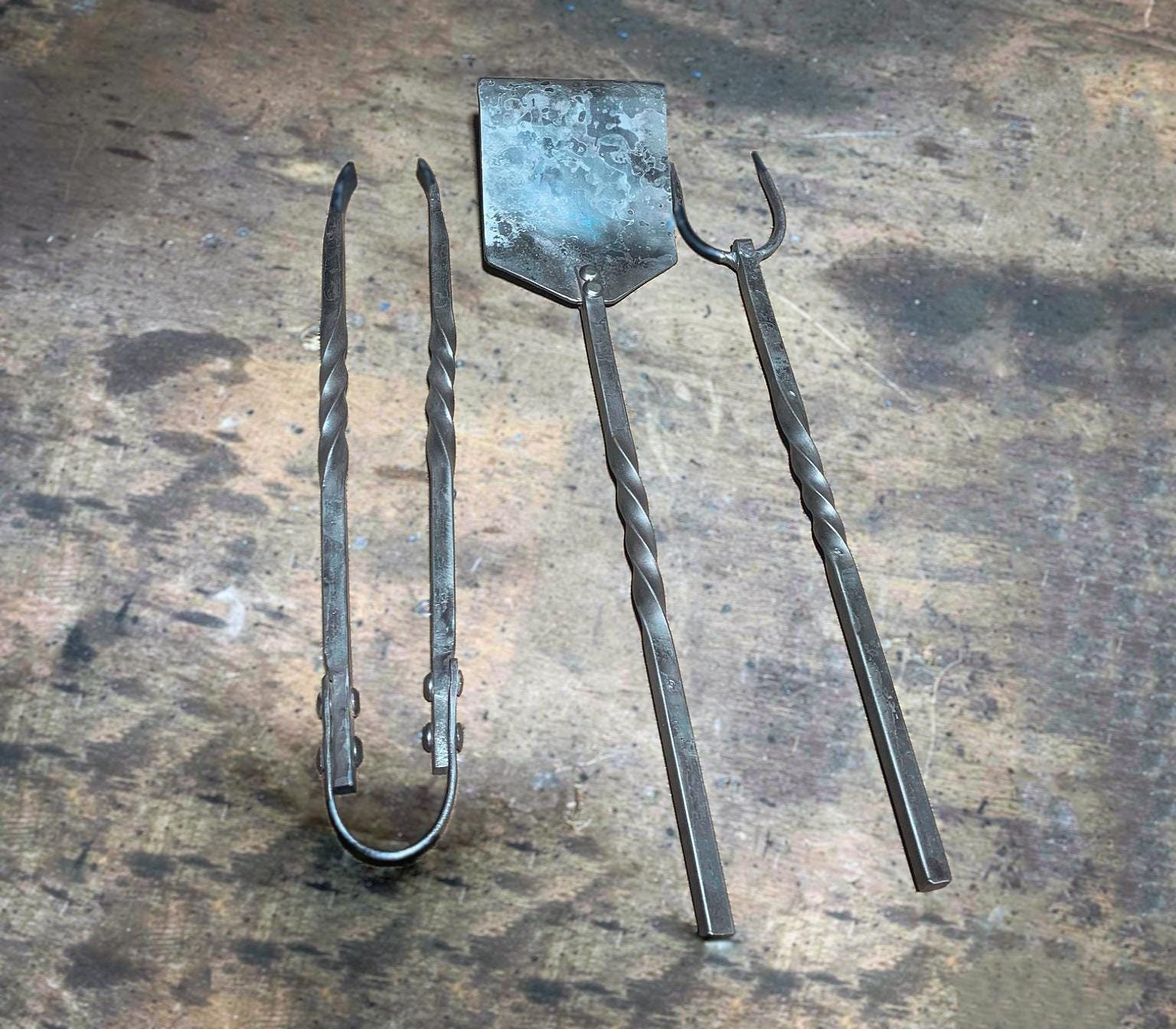 Hand-Forged BBQ Tool Set