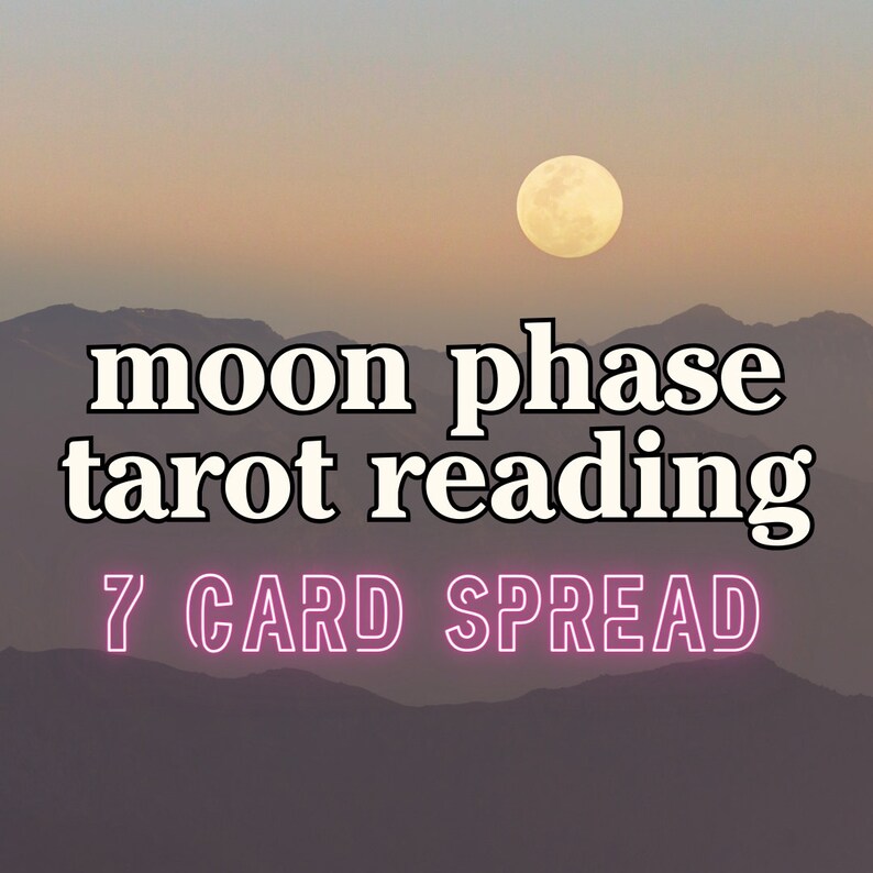 Moon Tarot Reading for Any Phase 7 Card Tarot Spread Spells Rituals