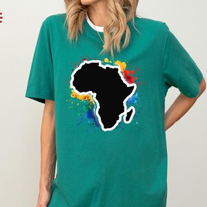 South Africa Flag Shirt, South African TShirt, African Continent Shirt, Colorful African Shirt, South African Heritage Shirt, Map of Africa