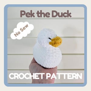 Crochet Duck Pattern - No-Sew