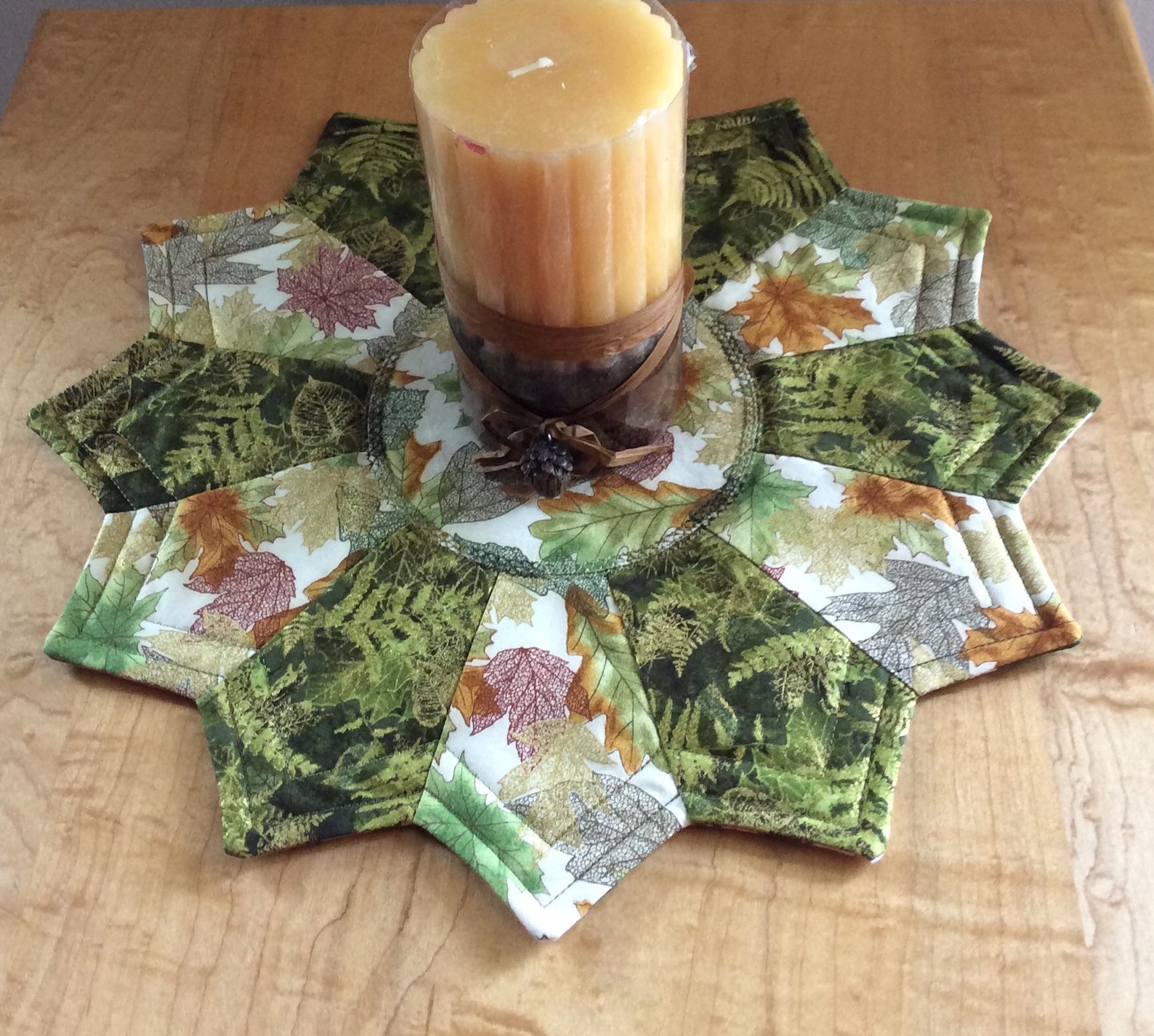Reversible Candle Mat Pattern With Rulers Included Small Etsy