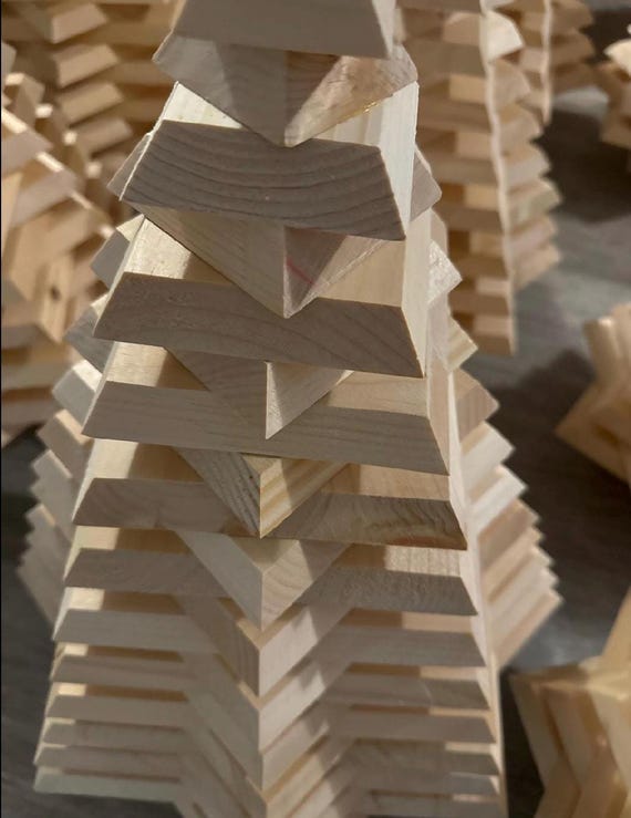 best selling, unique, multi layered, handmade, reclaimed wood custom  Christmas tree