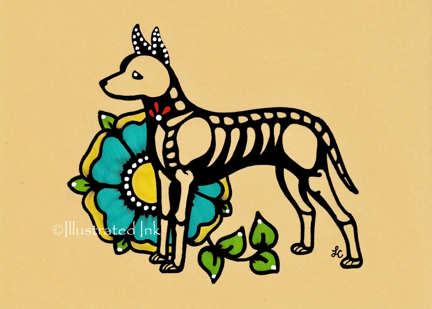 Día de los Muertos Perro Xoloitzcuintli XOLO Dia de los - Etsy México