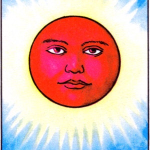 Mexican Folk Art Sun EL SOL Loteria Print 5 x 7, 8 x 10 or 11 x 14 image 7