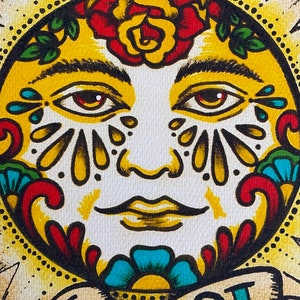 Mexican Folk Art Sun EL SOL Loteria Print 5 x 7, 8 x 10 or 11 x 14 image 3