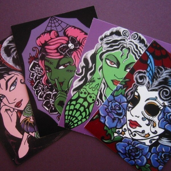 WICKED BEAUTIES Postcards - Set of 8