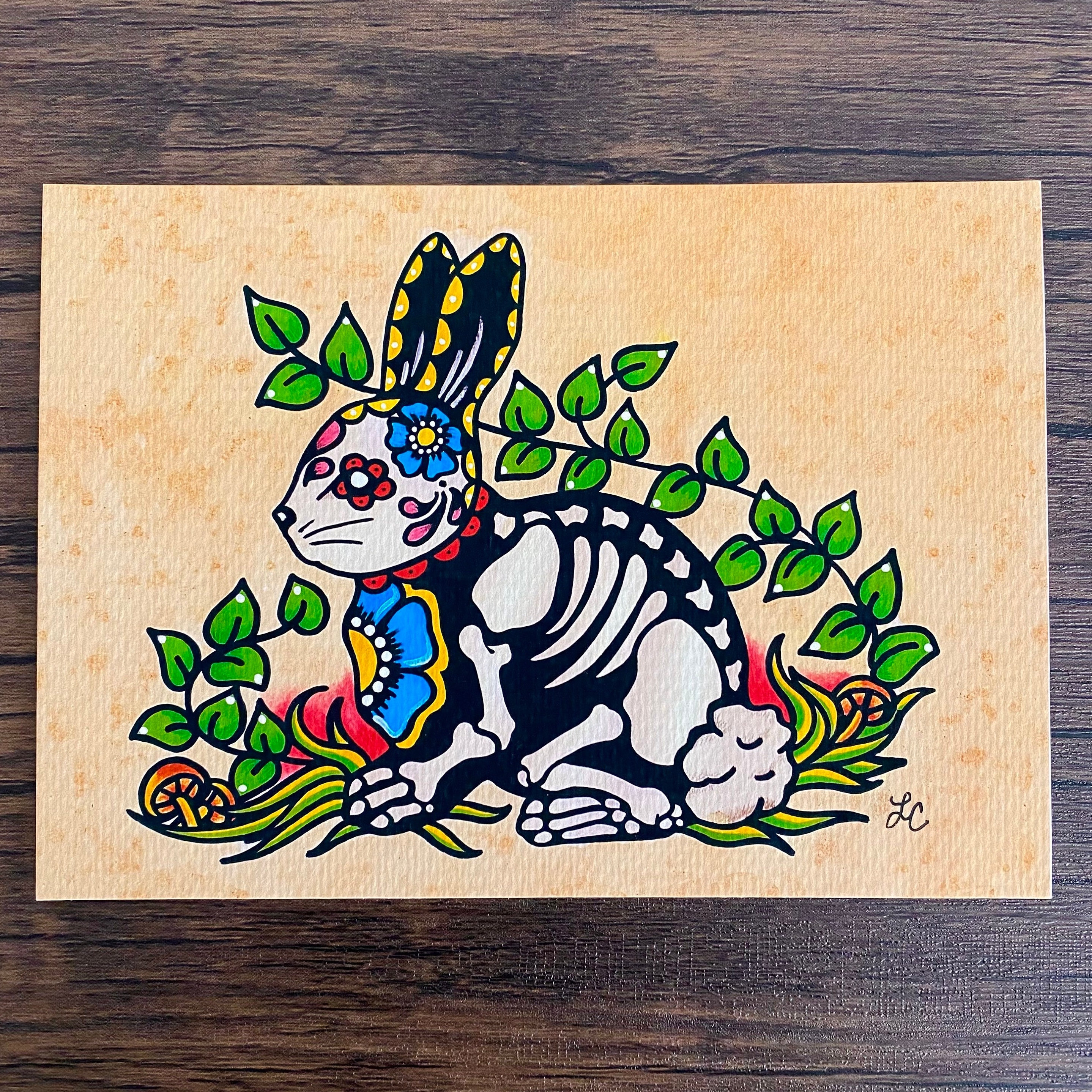 ★Original ART  ‘RABBIT' Vintage Rabbit – Christy Beasley Creative