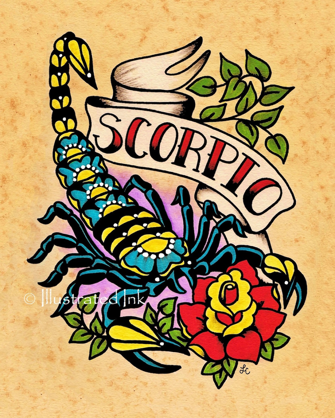 skull scorpion tattoo vector design 36407979 Vector Art at Vecteezy