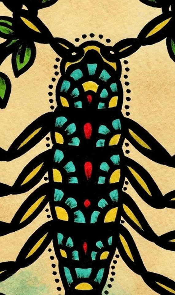 Old School Tattoo Art Scorpion EL ALACRAN Loteria Print 5 X 7 - Etsy Ireland