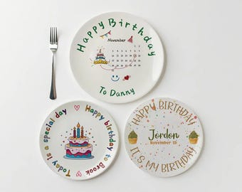 Personalisierter Geburtstagsteller für Mädchen/Geburtstagsgeschenk/Keramikteller mit Wunschnamen/Geburtstagsgeschenk/Geburtstagsgeschenk/Geburtstagsgeschenk/Geburtstagsgeschenk/Geburtstagsgeschenk/Geburtstagsgeschenk/Geburtstagsgeschenk/Geburtstags