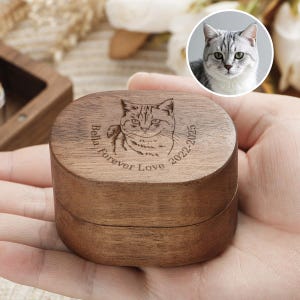 Personalized Pet Hair Memorial Box/Custom Wooden Pet fur Keepsake/Urn Memorial Gift/Dog Hair Memorial/Cat Memorial/Pet Gift/Pet Memorial Box