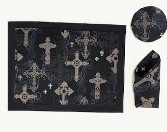 Gothic Place Setting set - Crosses.