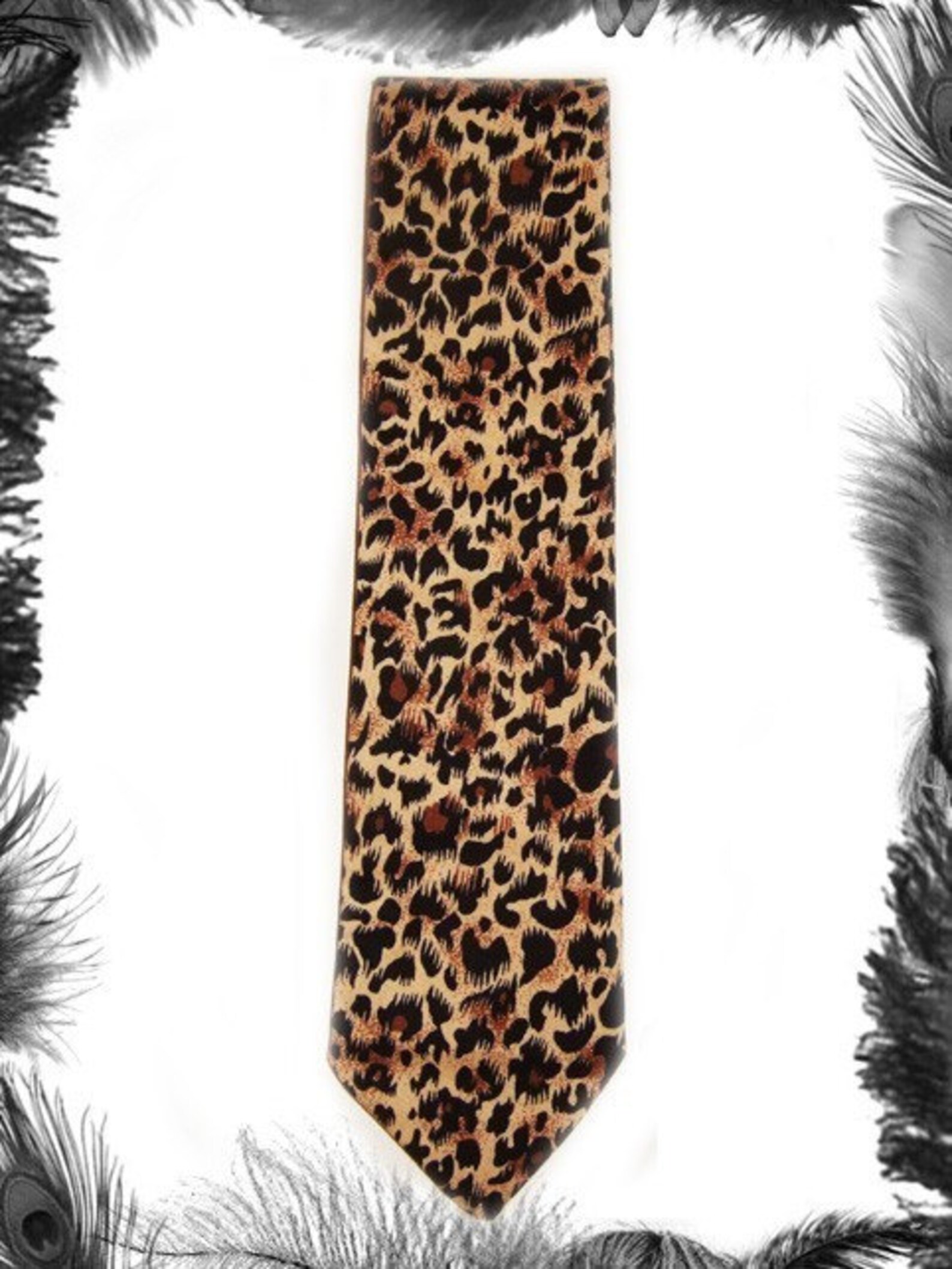 Leopard Print Tie Etsy