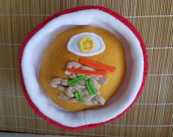 Ramen Soup Squeaky Dog Toy