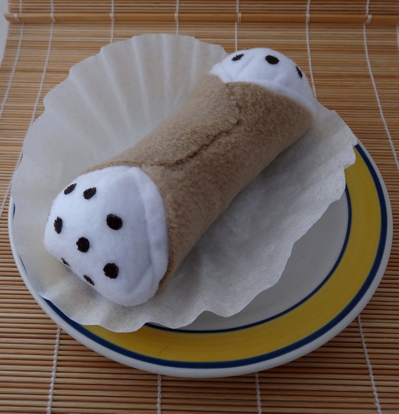 Squeaky Cannoli Dog Toy for Larger Dogs image 5