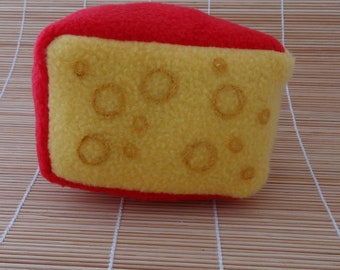 Squeaky Cheese Wedge Dog Toy