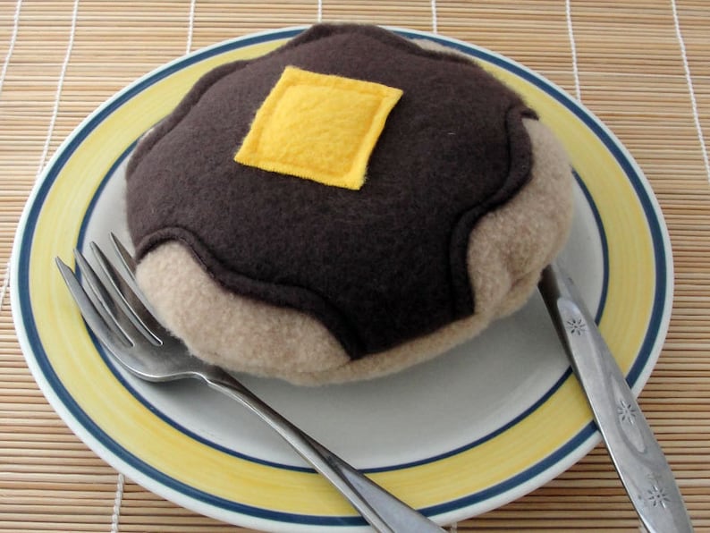 Squeaky Pancake and Syrup Toy for Big Dogs Etsy