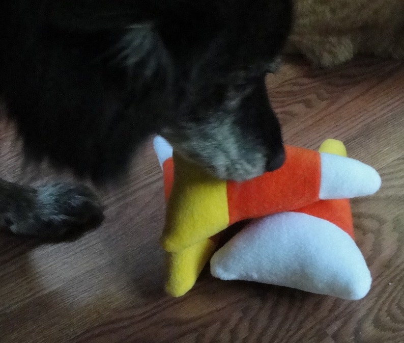 Candy Corn Dog Squeaky Dog Toy for large dogs Etsy
