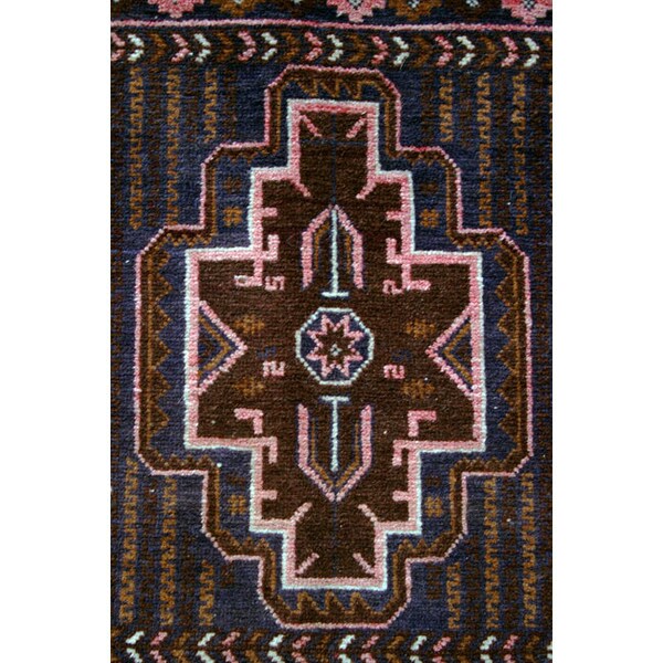 Baluchi Wool Rug, Tribal Carpet from Afghanistan, B1