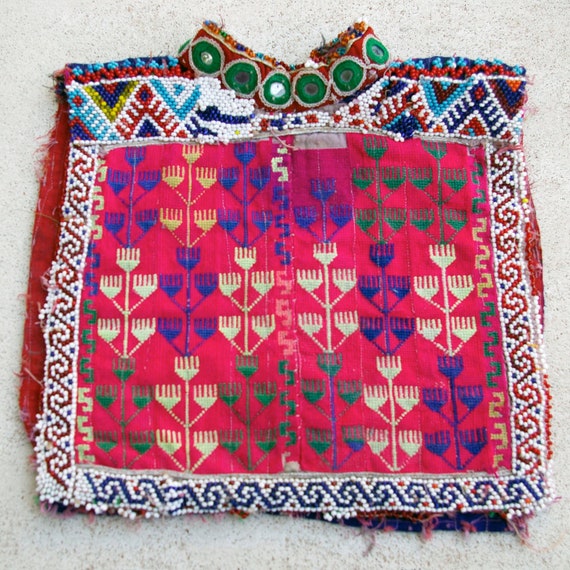 Afghanistan- Vintage Textile Remnant, Dress Yoke,