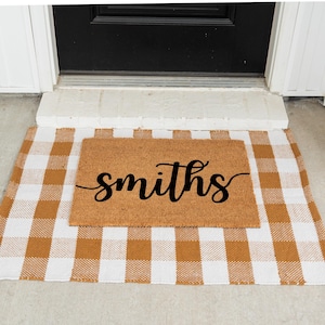 Custom Doormat Made To Order Gift Housewarming Personalized Doormat Gift