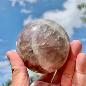 3.2&#39;&#39; Natural Fluorite Sphere: AAAA+ Quality Crystal Ball Decor