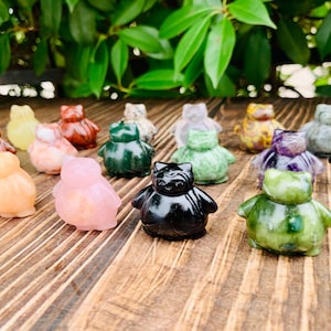 1,2 '' handgeschnitzte Snorlax Kristall Skulptur, Wohnkultur, Kristall Dekor, Kristall Geschenk, zufällig, Überraschung, Kristall Geschenke, Kristall schnitzen