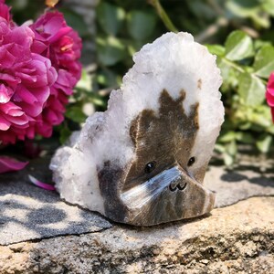 Figurine de hérisson en quartz transparent : sculpture d&#39;animal en cristal naturel