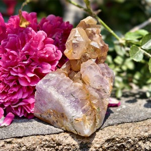 Ornement en grappe d&#39;améthyste : géode de cristal curatif naturel
