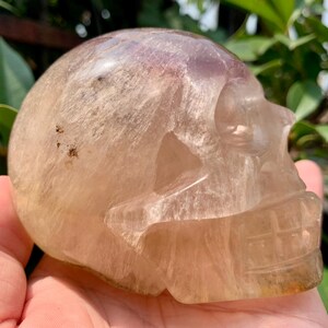 3.5&#39;&#39; Fluorite Skull Sculpture, Home Decor, Holiday Decor, Crystal Skull Gift, Gifts For Friends, Energy Crystal Decor, Healing Crystal Gift