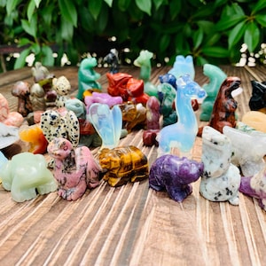 Natural Crystal Carving Mystery Box: Animal & Angel Carvings