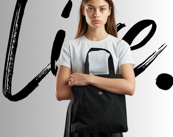 Live. Organic cotton tote bag