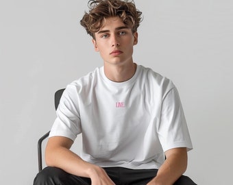 Live. Men's T-Shirt, Oversize T-Shirt, Wide Sleeve T-Shirt, Shirt for Men, Relaxed Men's Orchid T-Shirt Gift for Him, Beach Shirt