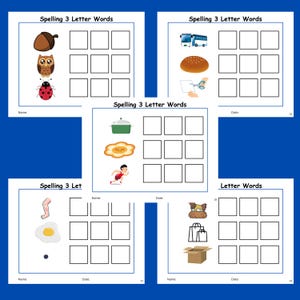 Cut and Paste Prek-kindergarten Spelling 3 Letter Words Worksheets ...